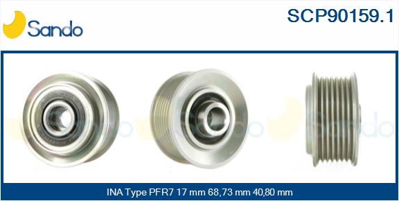 Puleggia cinghia, alternatore SANDO SCP90159.1