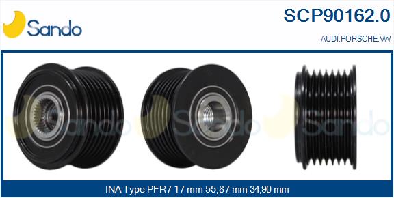 Puleggia cinghia, alternatore SANDO SCP90162.0