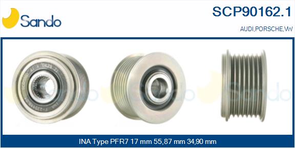 Puleggia cinghia, alternatore SANDO SCP90162.1
