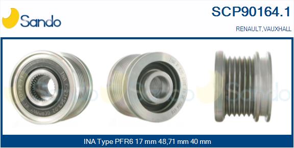 Puleggia cinghia, alternatore SANDO SCP90164.1