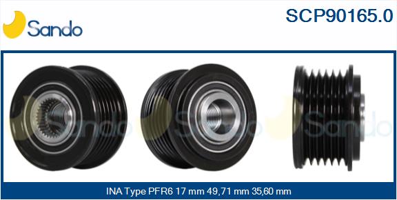 Puleggia cinghia, alternatore SANDO SCP90165.0