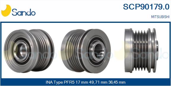 Puleggia cinghia, alternatore SANDO SCP90179.0