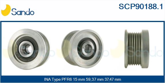 Puleggia cinghia, alternatore SANDO SCP90188.1