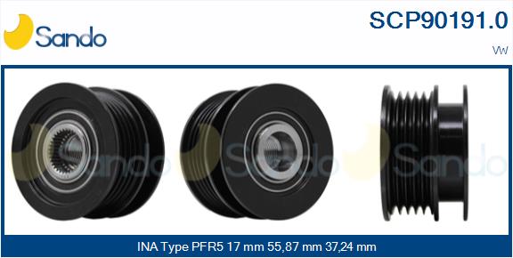 Puleggia cinghia, alternatore SANDO SCP90191.0