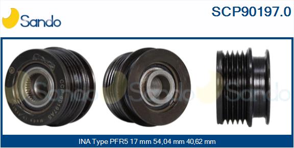 Puleggia cinghia, alternatore SANDO SCP90197.0