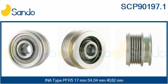 Puleggia cinghia, alternatore SANDO SCP90197.1