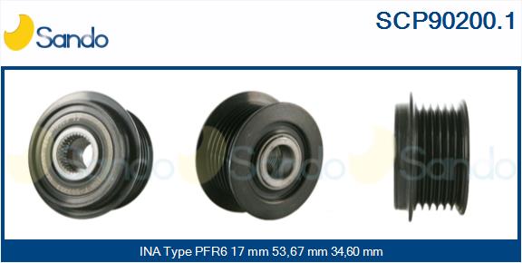 Puleggia cinghia, alternatore SANDO SCP90200.1