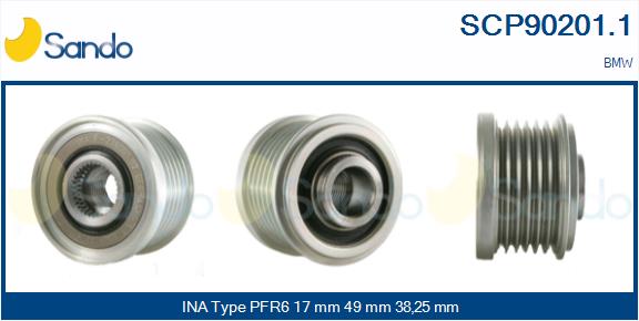 Puleggia cinghia, alternatore SANDO SCP90201.1