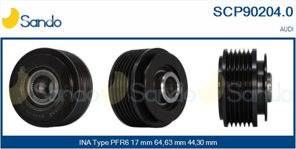 Puleggia cinghia, alternatore SANDO SCP90204.0