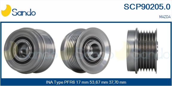 Puleggia cinghia, alternatore SANDO SCP90205.0