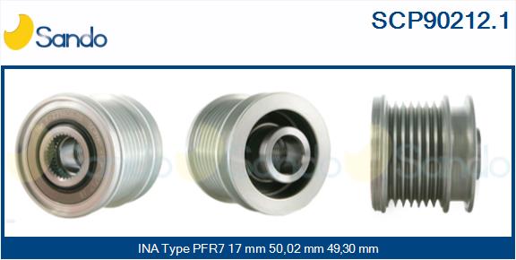 Puleggia cinghia, alternatore SANDO SCP90212.1
