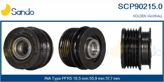 Puleggia cinghia, alternatore SANDO SCP90215.0