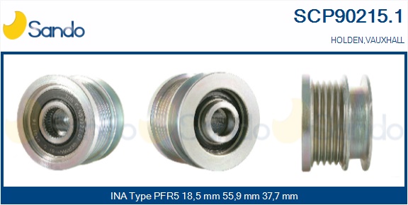 Puleggia cinghia, alternatore SANDO SCP90215.1