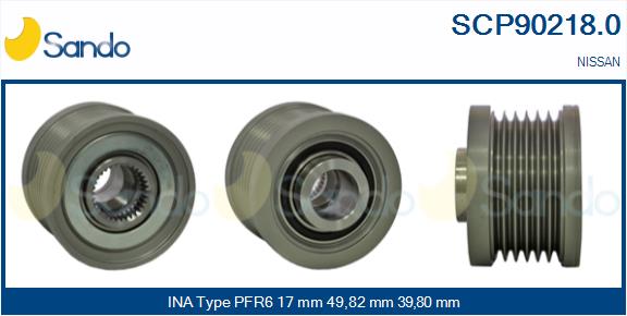 Puleggia cinghia, alternatore SANDO SCP90218.0