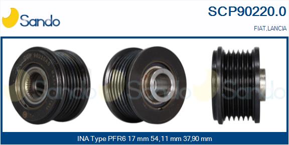 Puleggia cinghia, alternatore SANDO SCP90220.0
