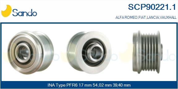 Puleggia cinghia, alternatore SANDO SCP90221.1