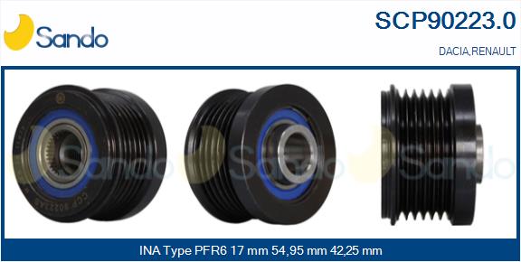 Puleggia cinghia, alternatore SANDO SCP90223.0