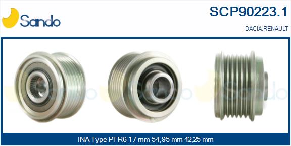 Puleggia cinghia, alternatore SANDO SCP90223.1