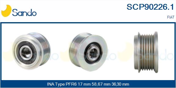 Puleggia cinghia, alternatore SANDO SCP90226.1