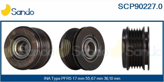 Puleggia cinghia, alternatore SANDO SCP90227.0
