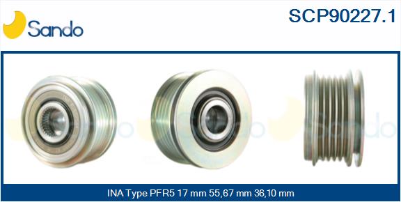 Puleggia cinghia, alternatore SANDO SCP90227.1