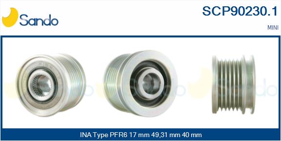 Puleggia cinghia, alternatore SANDO SCP90230.1