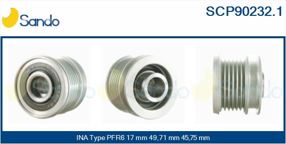 Puleggia cinghia, alternatore SANDO SCP90232.1