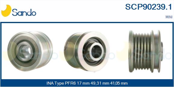 Puleggia cinghia, alternatore SANDO SCP90239.1