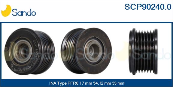 Puleggia cinghia, alternatore SANDO SCP90240.0