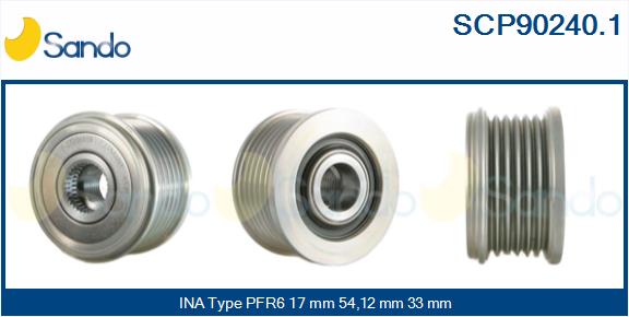 Puleggia cinghia, alternatore SANDO SCP90240.1