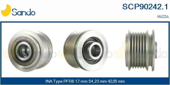 Puleggia cinghia, alternatore SANDO SCP90242.1