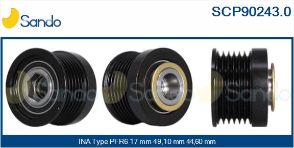 Puleggia cinghia, alternatore SANDO SCP90243.0