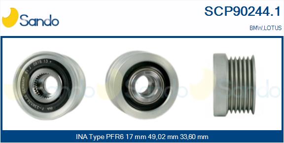 Puleggia cinghia, alternatore SANDO SCP90244.1