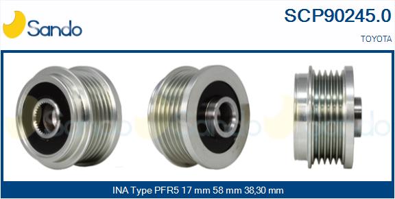 Puleggia cinghia, alternatore SANDO SCP90245.0