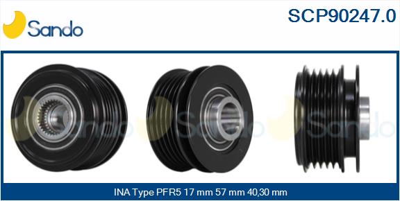 Puleggia cinghia, alternatore SANDO SCP90247.0