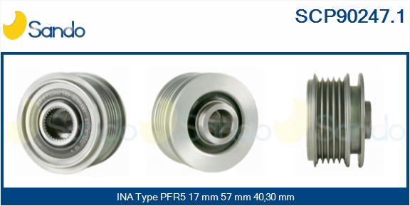 Puleggia cinghia, alternatore SANDO SCP90247.1