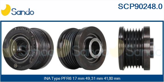 Puleggia cinghia, alternatore SANDO SCP90248.0
