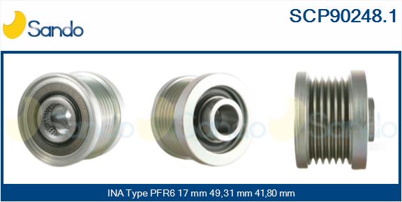 Puleggia cinghia, alternatore SANDO SCP90248.1
