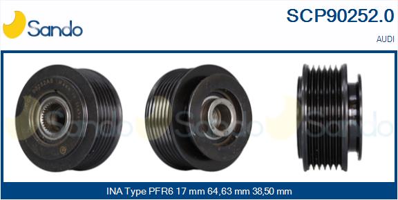 Puleggia cinghia, alternatore SANDO SCP90252.0
