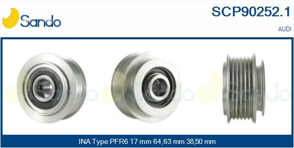 Puleggia cinghia, alternatore SANDO SCP90252.1