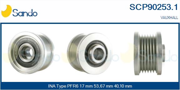 Puleggia cinghia, alternatore SANDO SCP90253.1