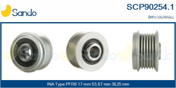 Puleggia cinghia, alternatore SANDO SCP90254.1
