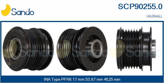 Puleggia cinghia, alternatore SANDO SCP90255.0