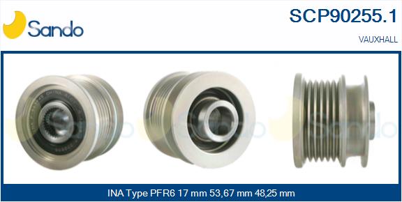 Puleggia cinghia, alternatore SANDO SCP90255.1