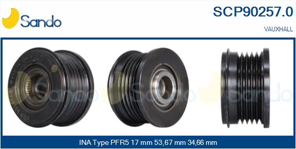Puleggia cinghia, alternatore SANDO SCP90257.0