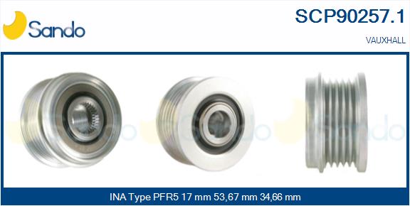 Puleggia cinghia, alternatore SANDO SCP90257.1