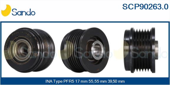 Puleggia cinghia, alternatore SANDO SCP90263.0