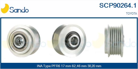 Puleggia cinghia, alternatore SANDO SCP90264.1