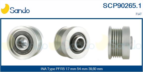Puleggia cinghia, alternatore SANDO SCP90265.1