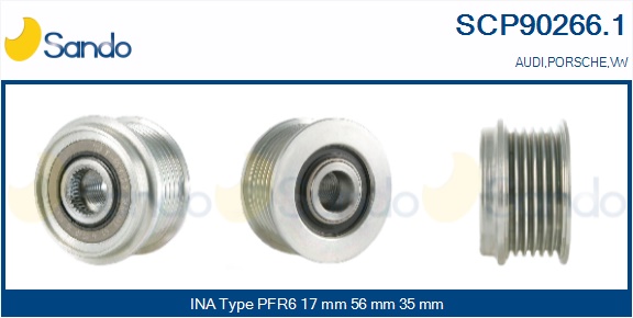 Puleggia cinghia, alternatore SANDO SCP90266.1